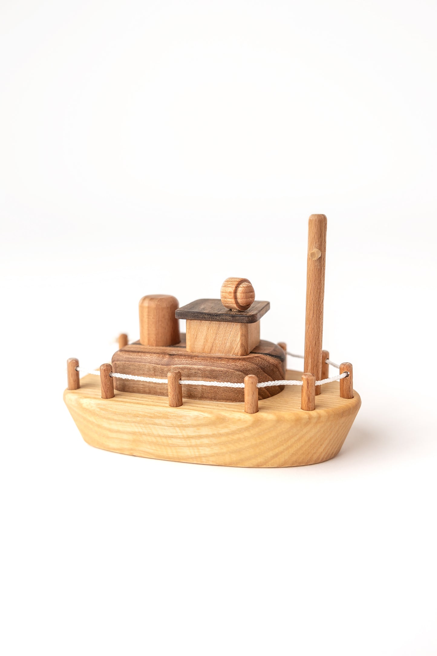 Captain Charlie's Wooden Tugboat Toy