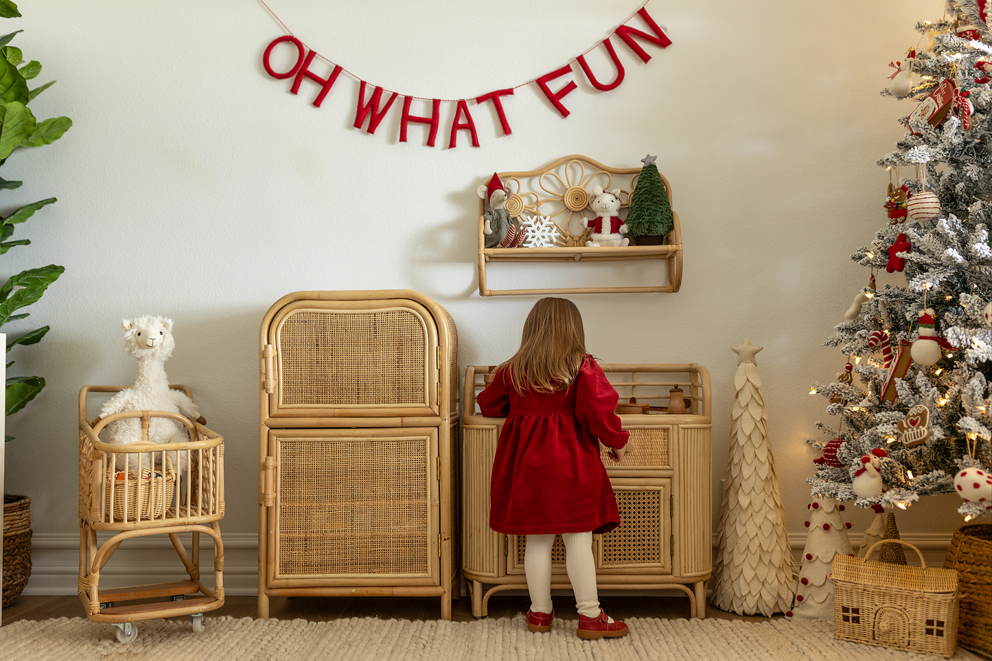 Finley Rattan Refrigerator