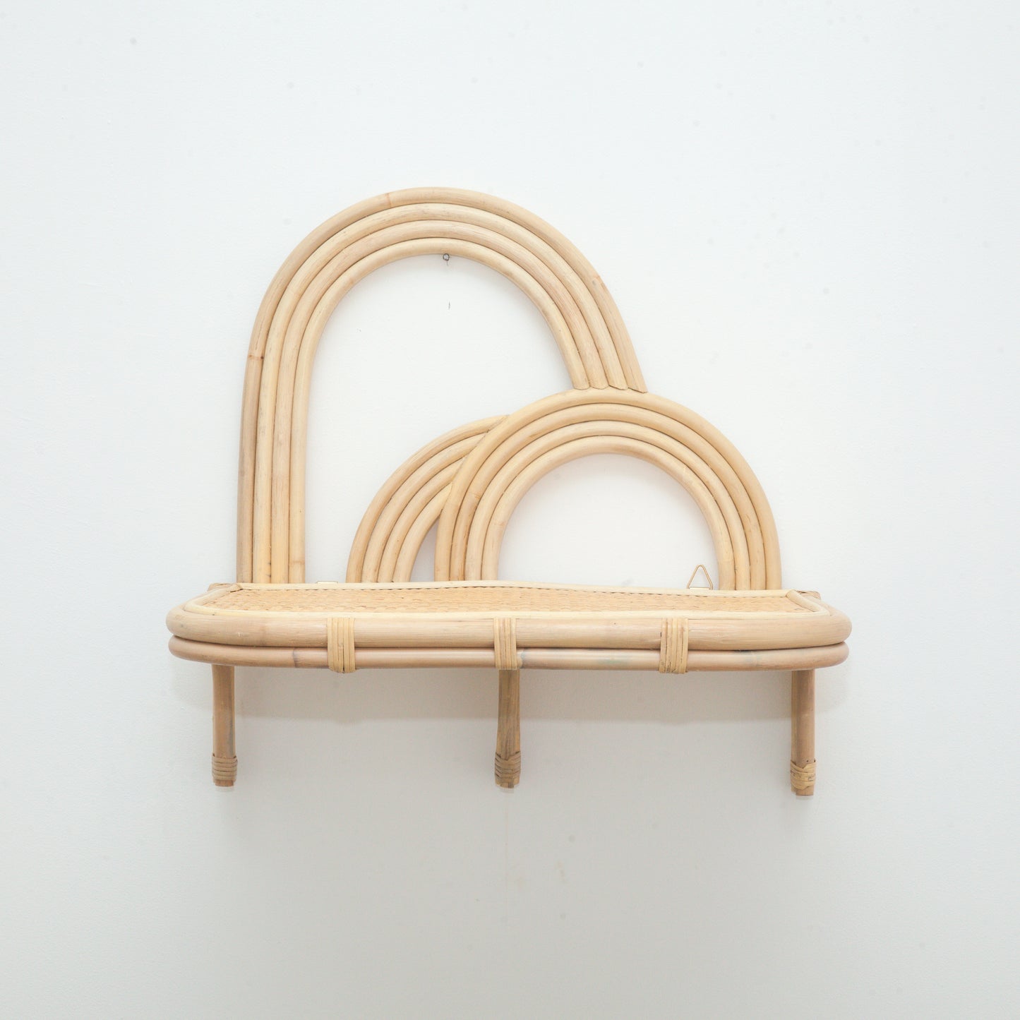 Bohemian Rattan Rainbow Wall Shelf