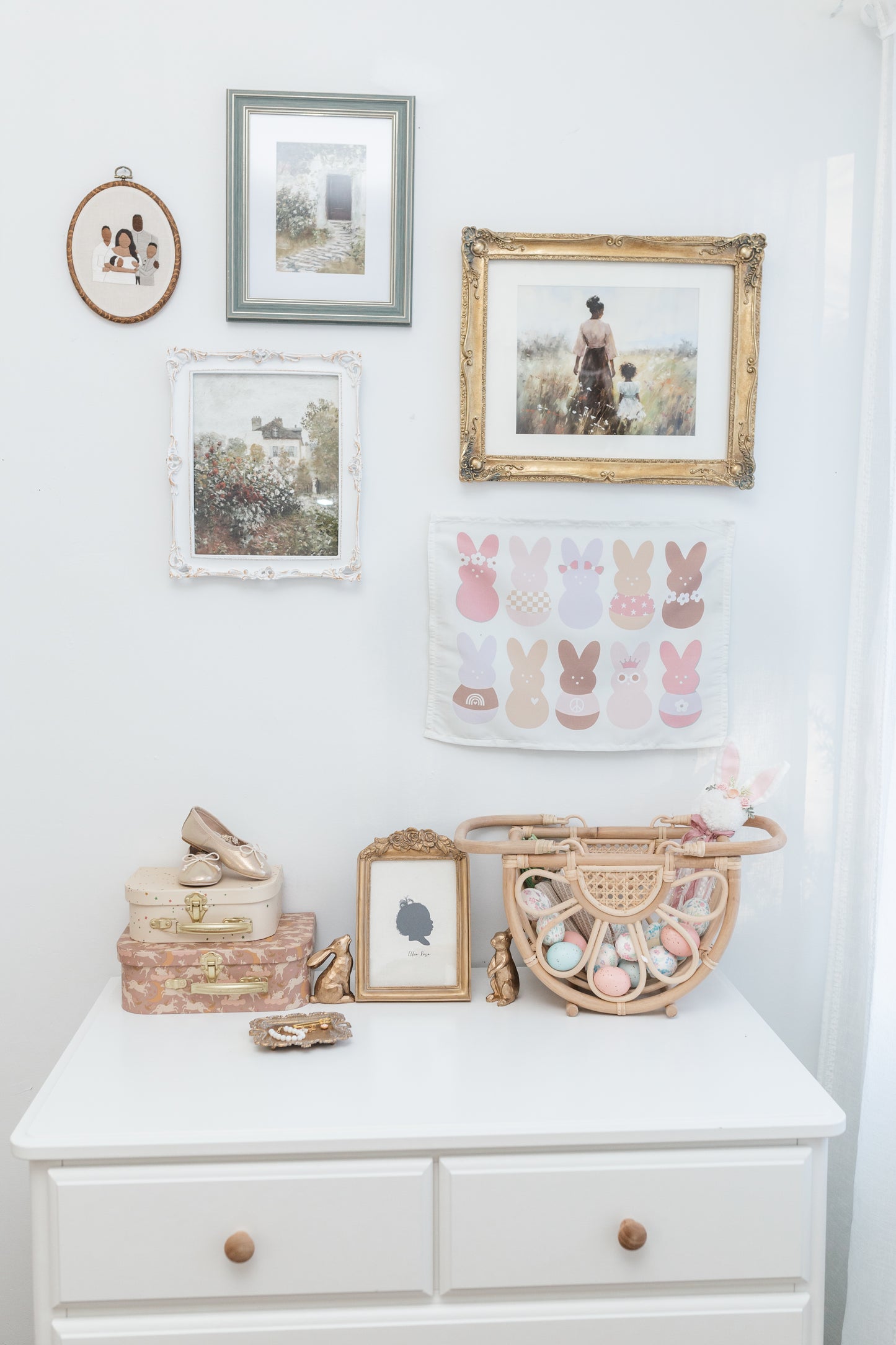 Boho Floral Haven Basket
