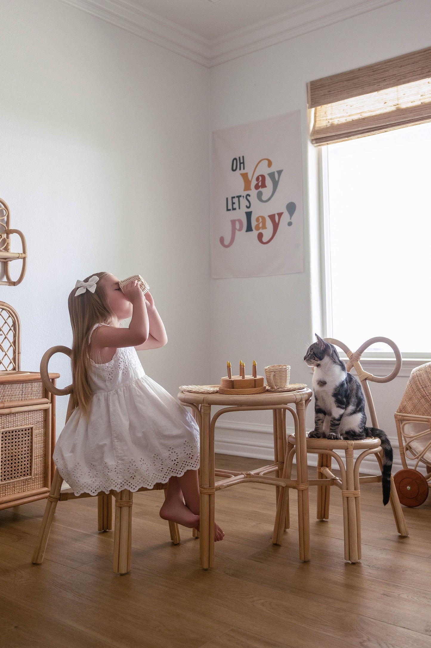 Brielle Rattan Children's Table