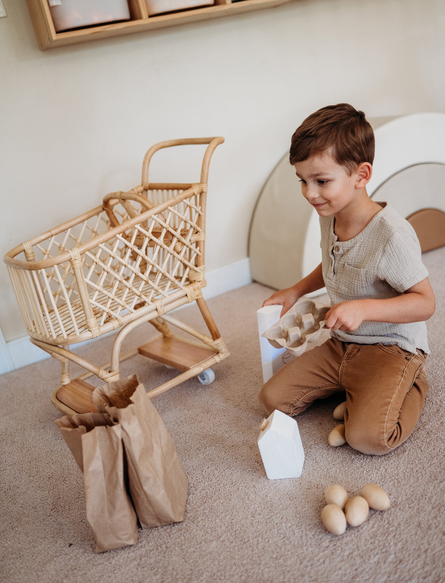 Little Shopper Rattan Cart