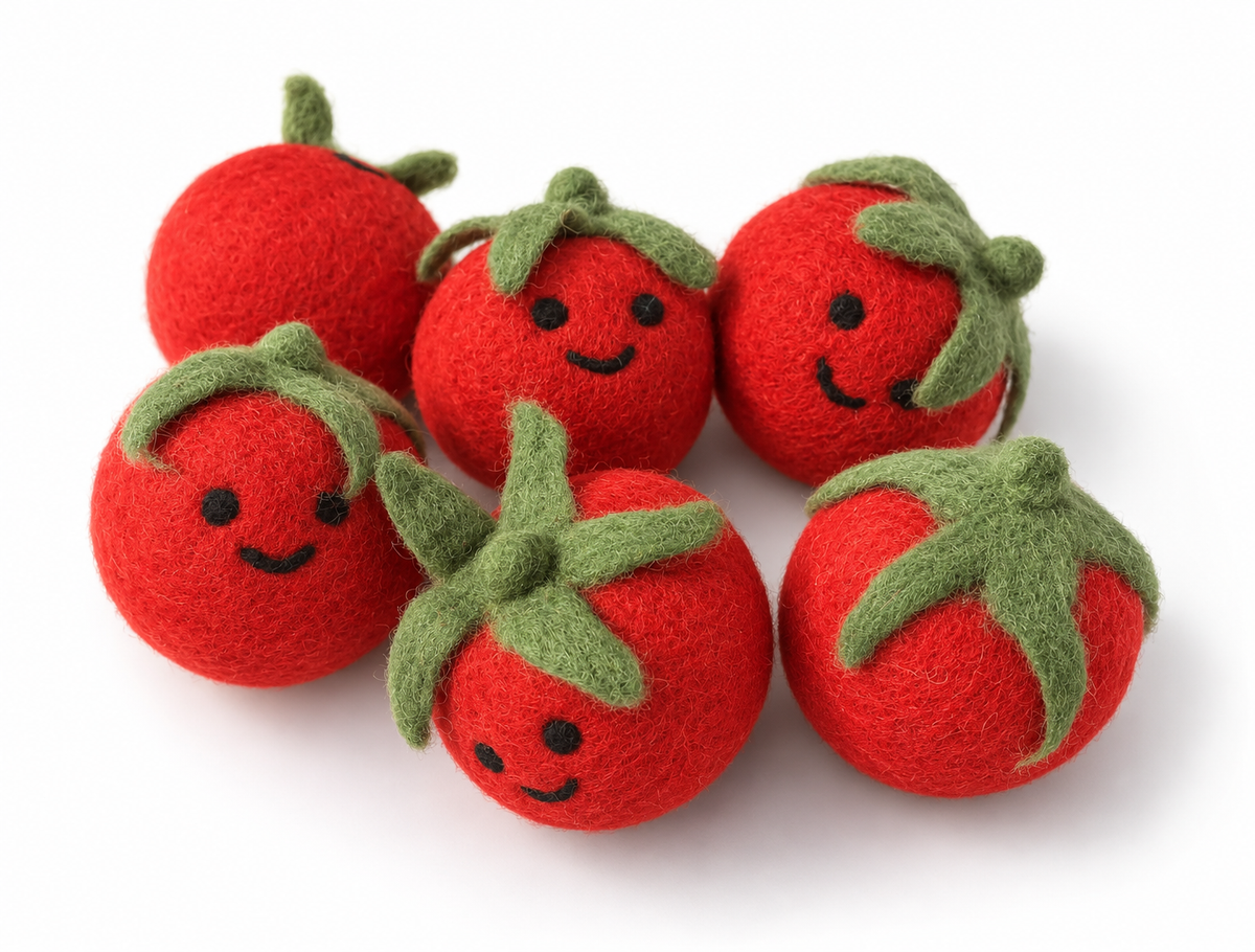 Felted Tomatoes - 6pk