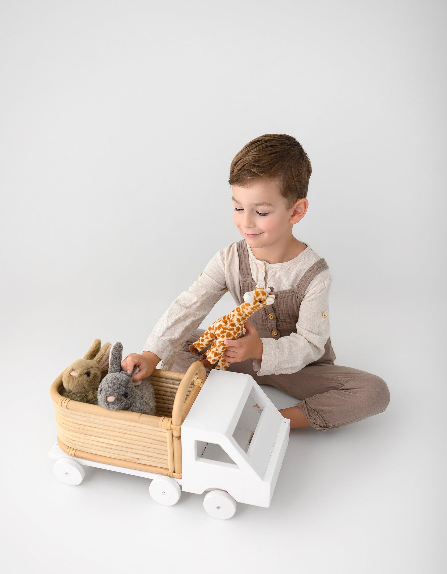 Little Logger Rattan Storage Truck