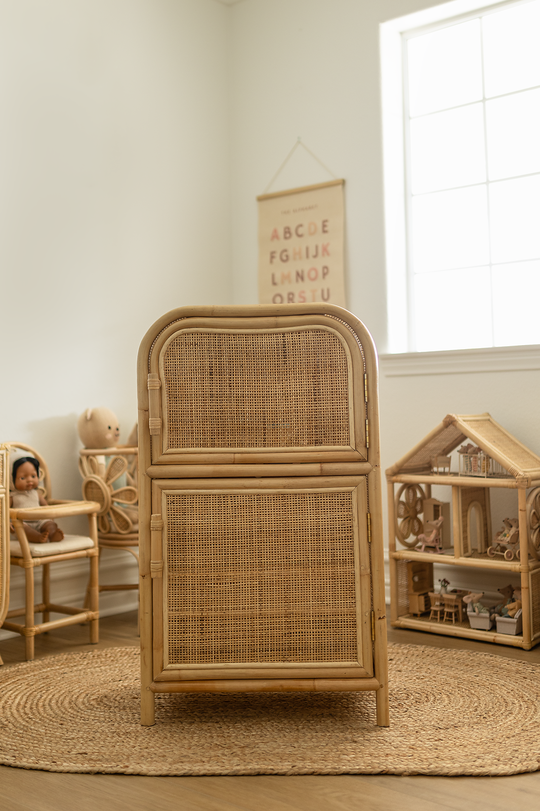 Finley Rattan Refrigerator