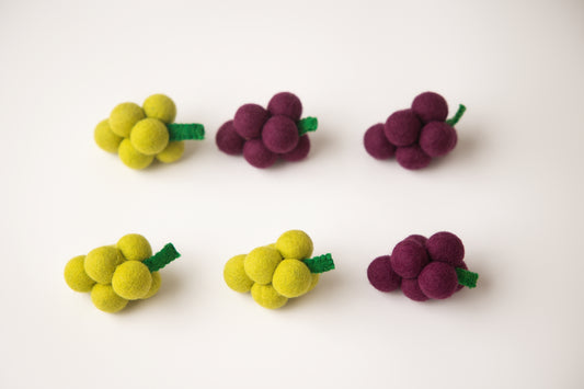 Felted Grapes - 6pk