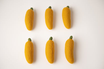 Felted Bananas - 6pk
