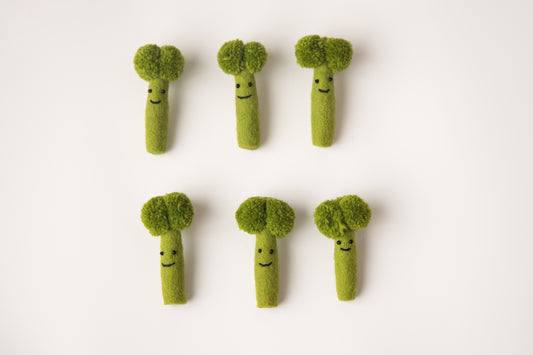 Felted Broccoli - 6pk