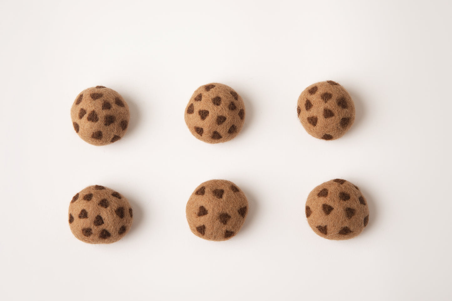 Felted Chocolate Chip Cookies - 6pk