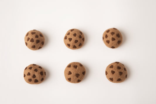 Felted Chocolate Chip Cookies - 6pk