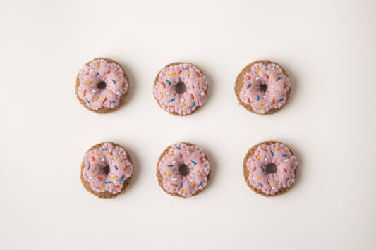 Felted Donuts - 6pk