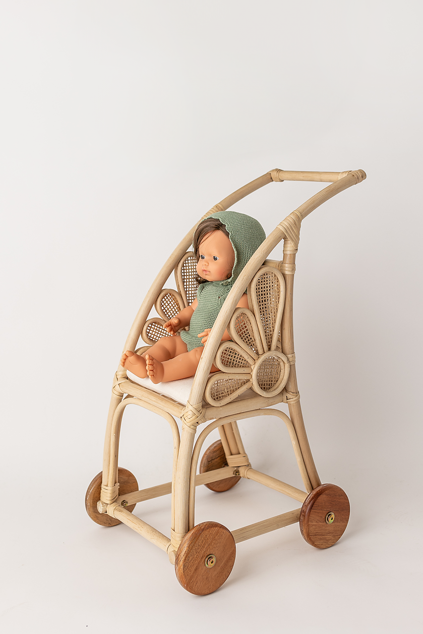 Rattan doll stroller hotsell