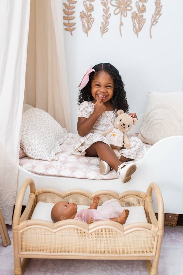 The Honey Bloom Doll Cradle