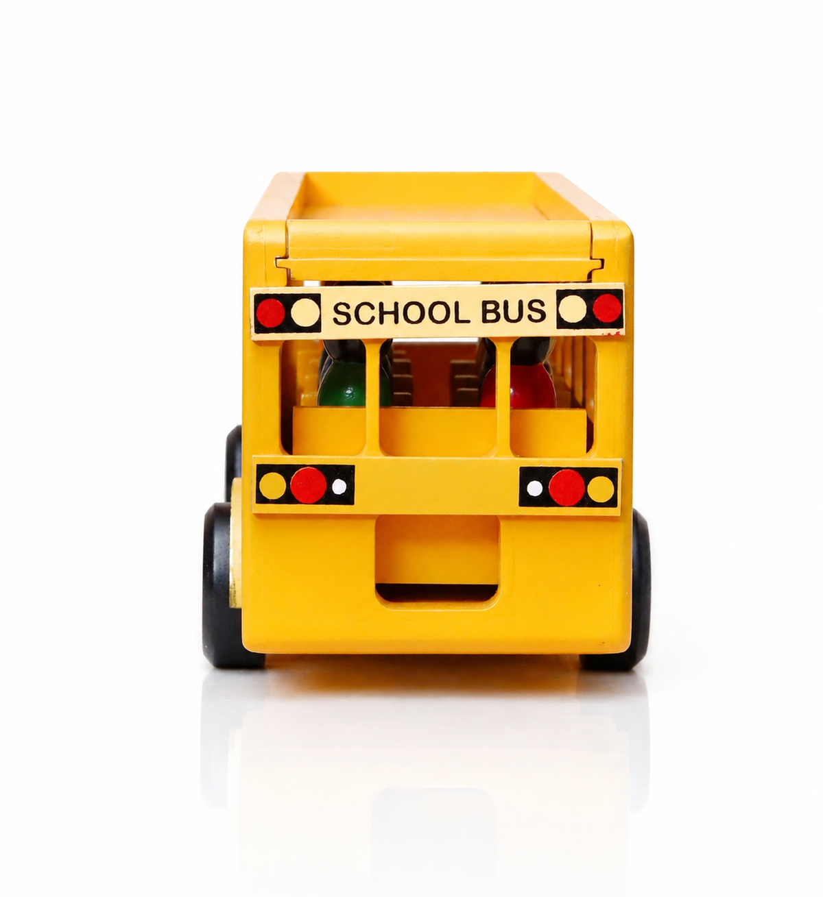 Wooden School Bus With Children