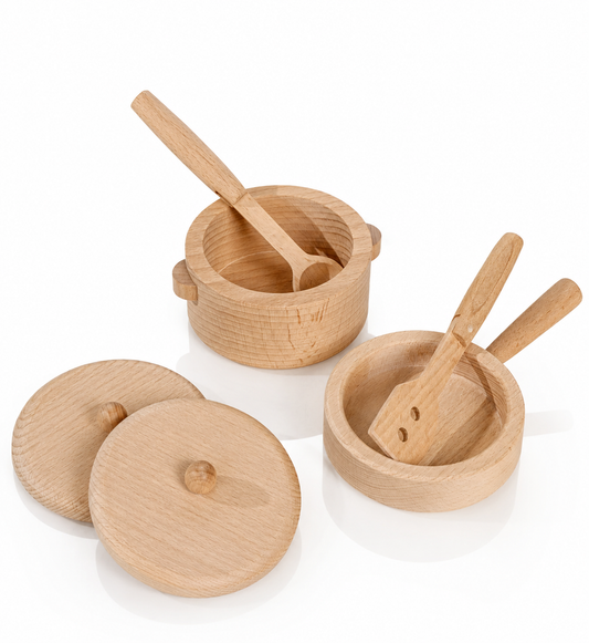 Coco Village Wooden Pots & Pans Playset