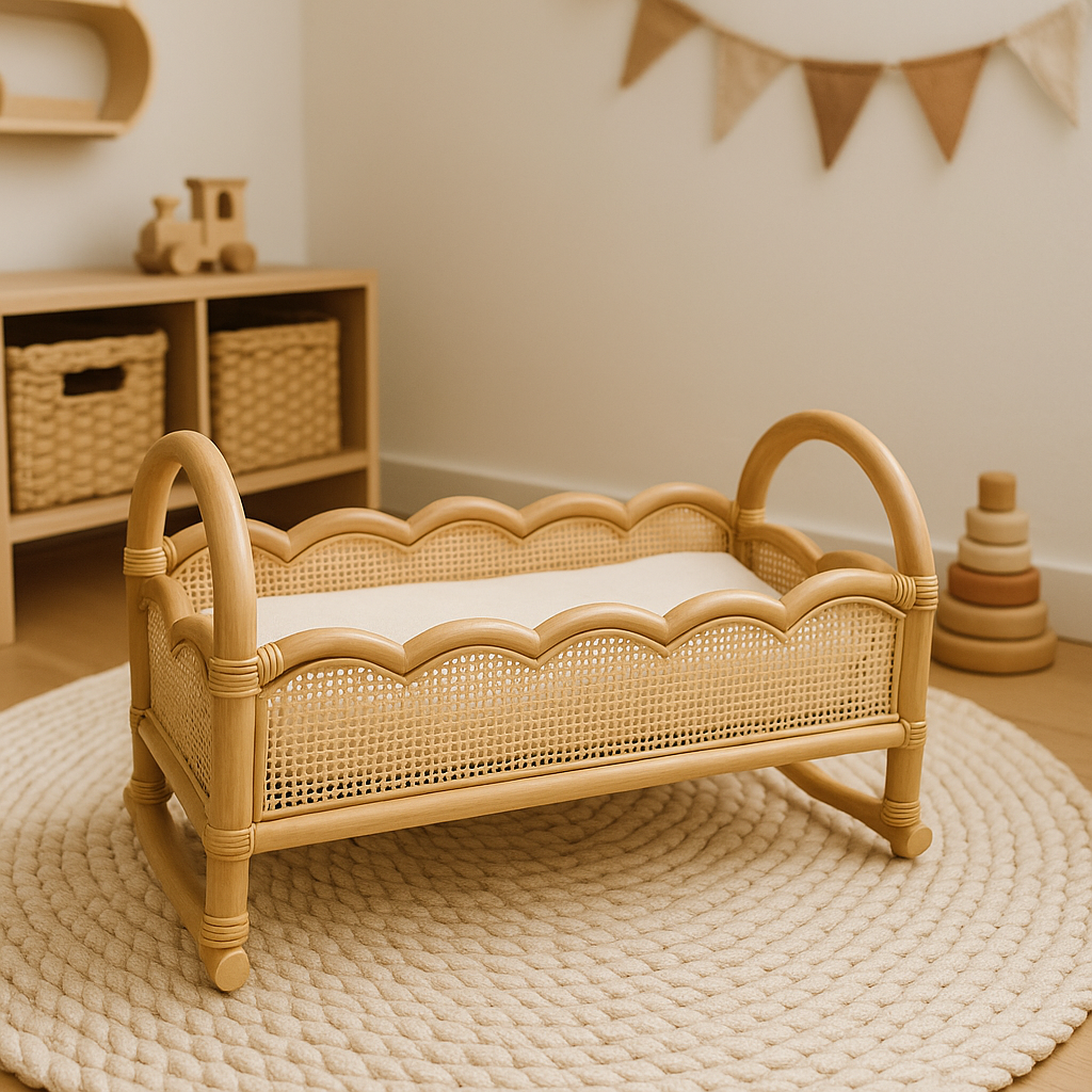 The Honey Bloom Doll Cradle