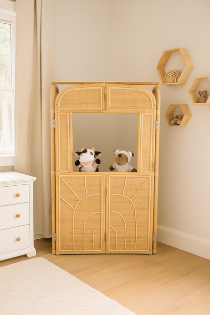Timeless Adventures Rattan Puppet Theater
