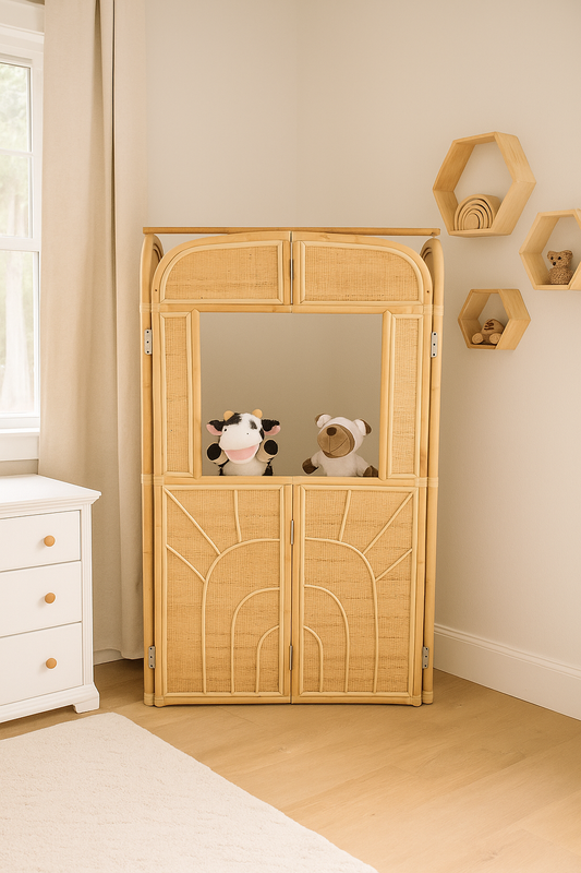 Timeless Adventures Rattan Puppet Theater