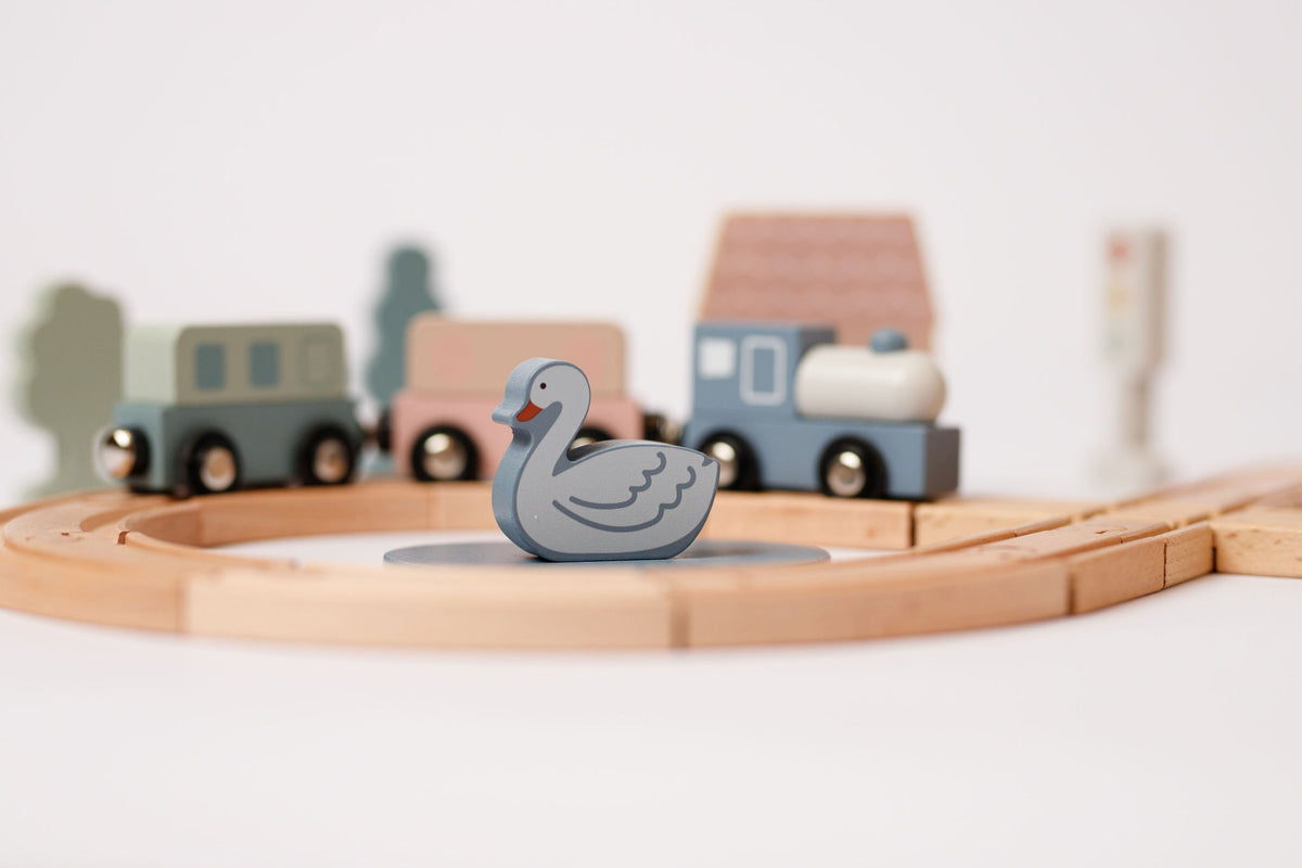 Comfy Cubs 30pc Wooden Train Set