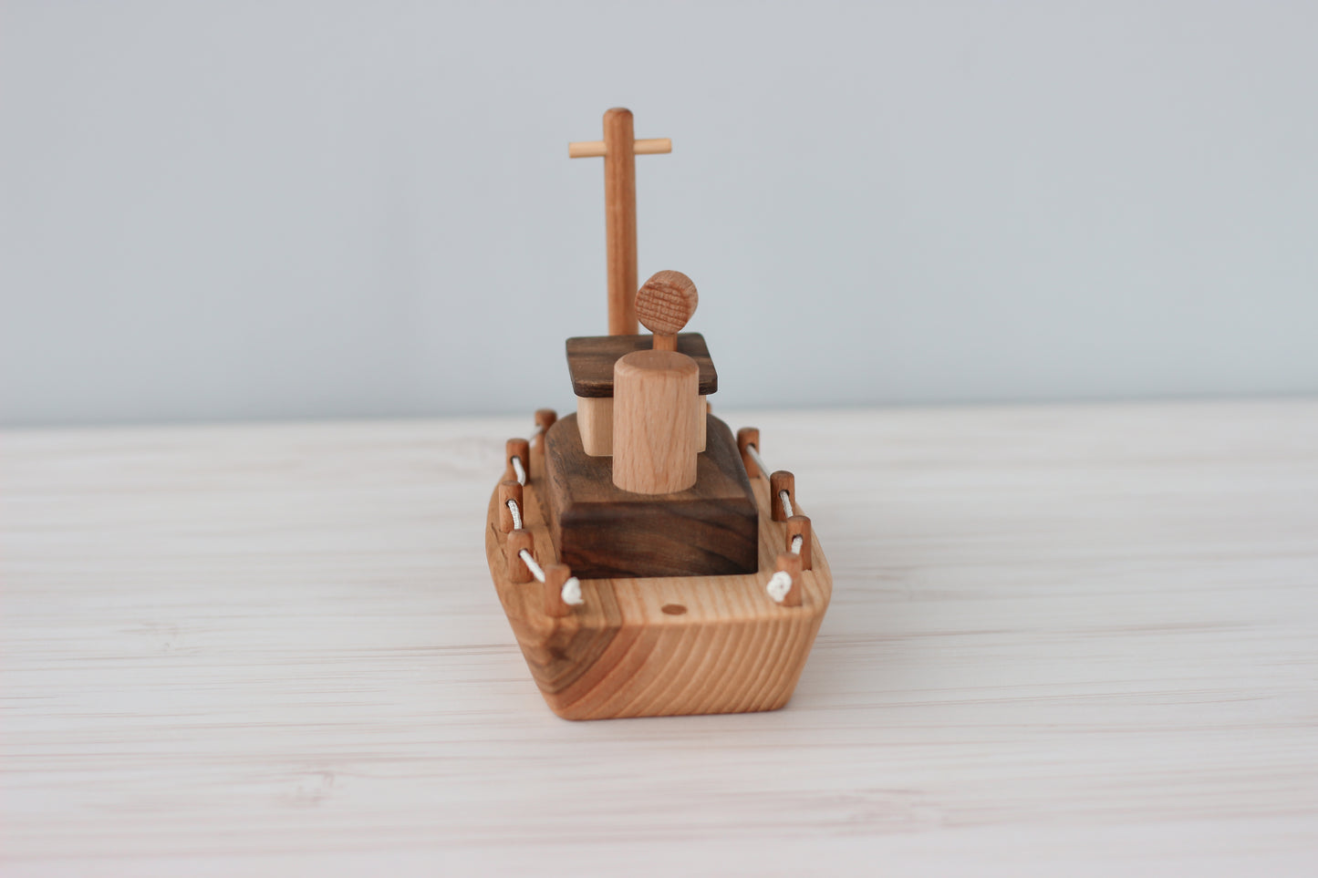 Captain Charlie's Wooden Tugboat Toy