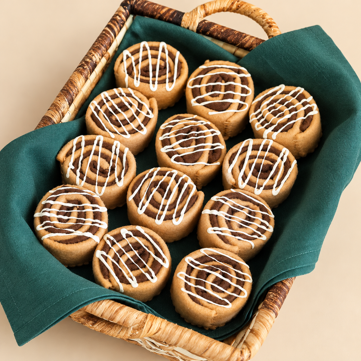 Felted Cinnamon Rolls - 3pk
