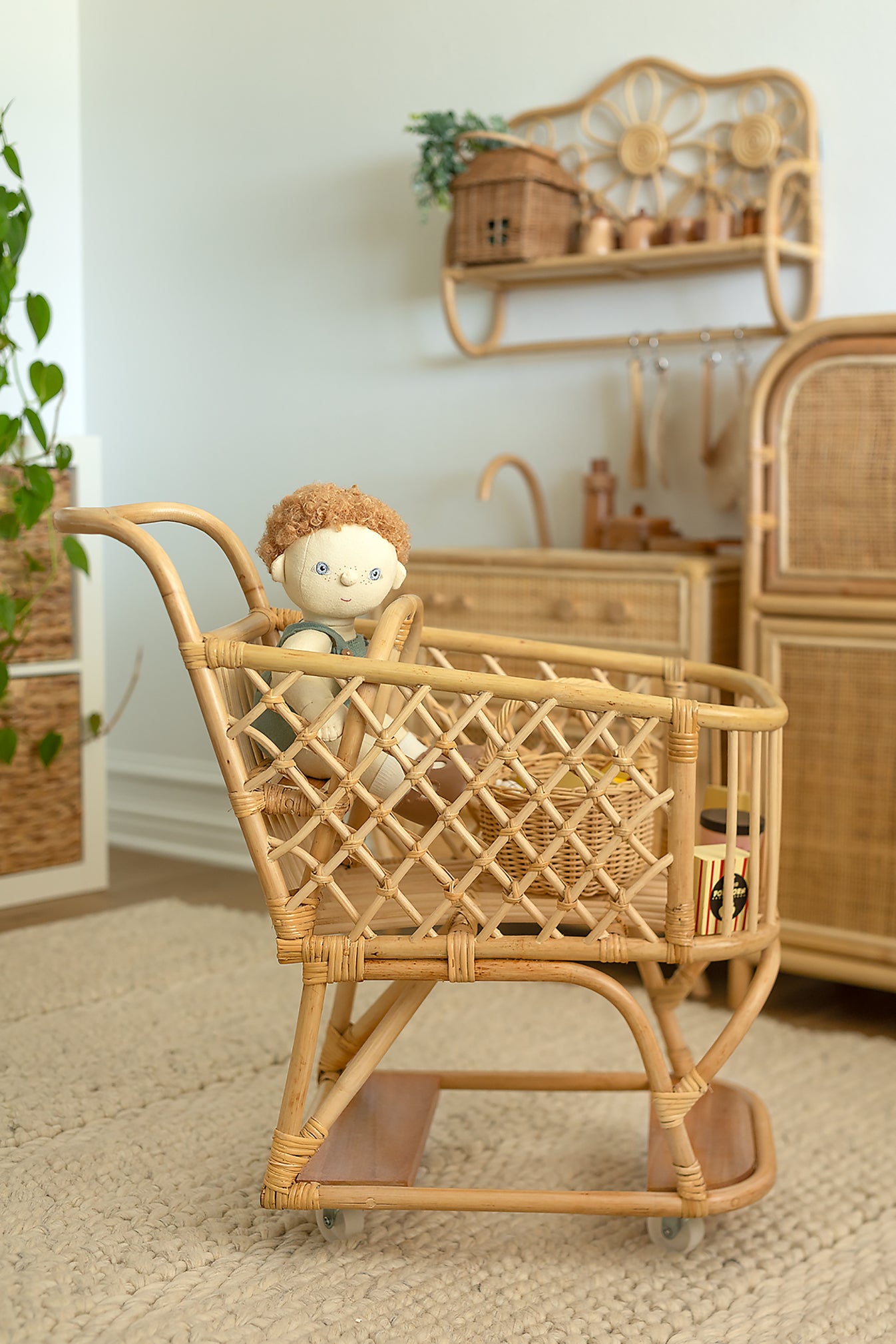 Little Shopper Rattan Cart – Lila & Leo