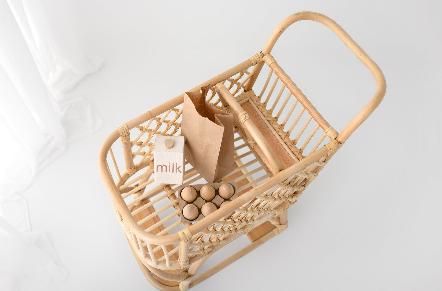 Little Shopper Rattan Cart