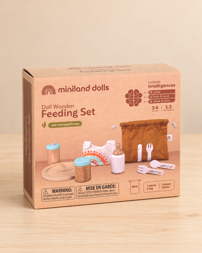 Miniland Dolls Doll Wooden Feeding Set