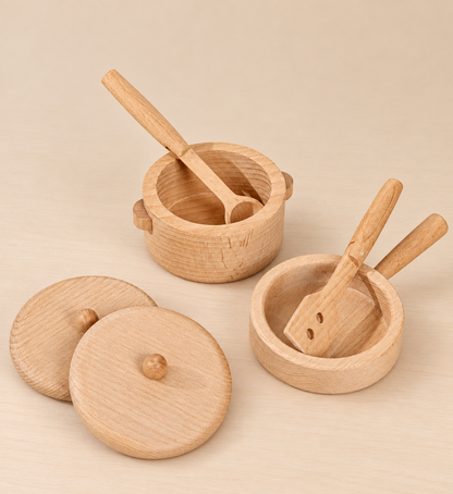 Coco Village Wooden Pots & Pans Playset