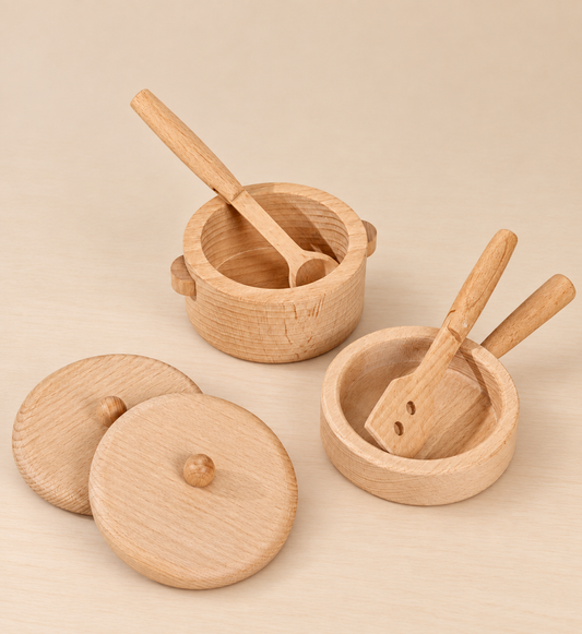 Coco Village Wooden Pots & Pans Playset