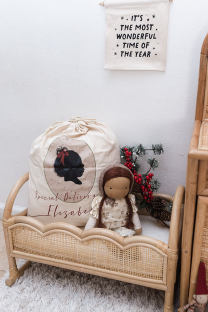The Honey Bloom Doll Cradle