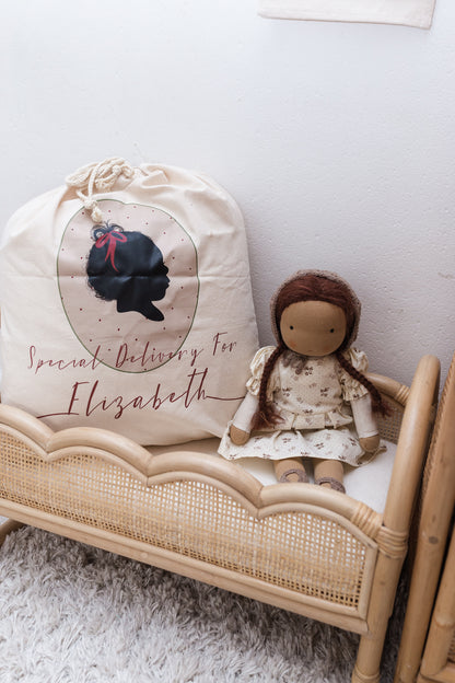 The Honey Bloom Doll Cradle