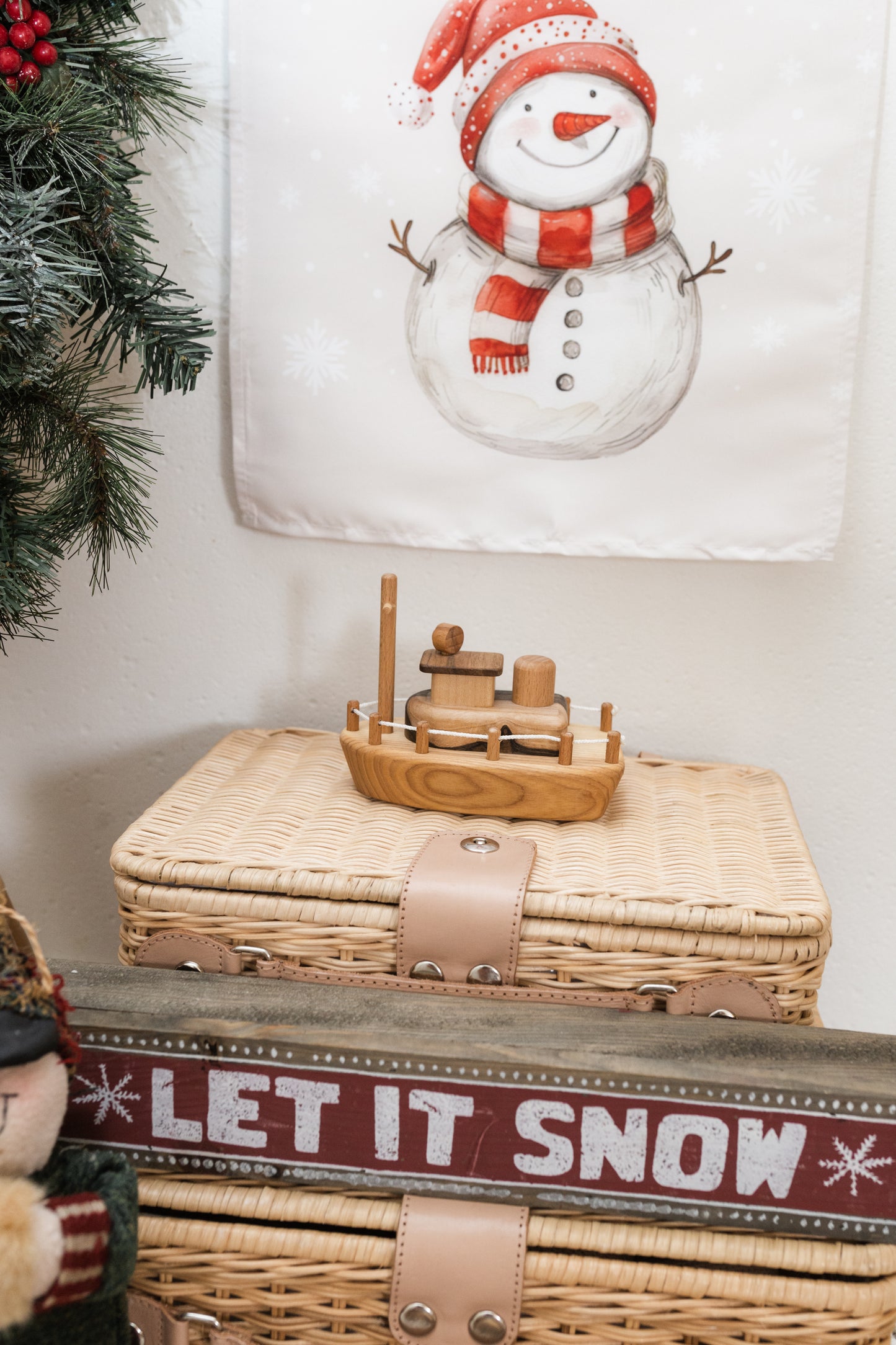 Captain Charlie's Wooden Tugboat Toy