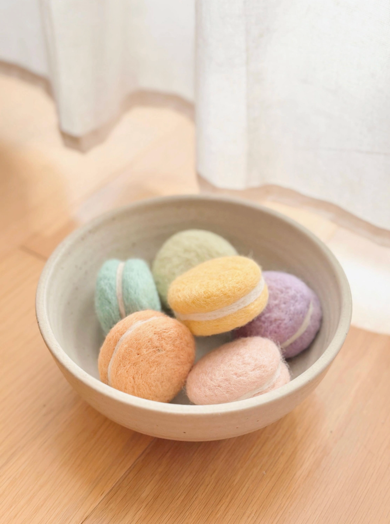 Felted Macarons