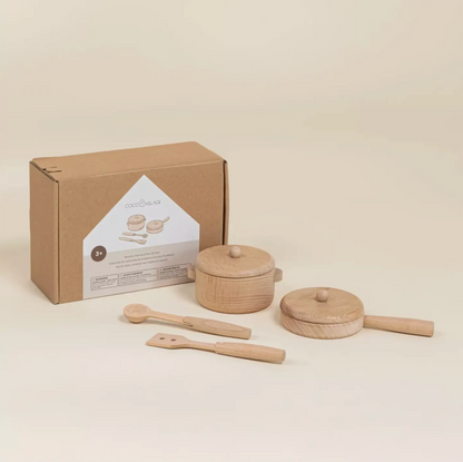 Coco Village Wooden Pots & Pans Playset