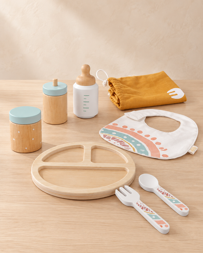 Miniland Dolls Doll Wooden Feeding Set