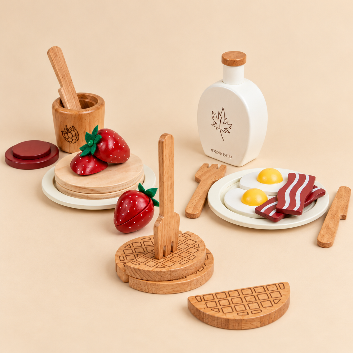 Coco Village Wooden Brunch Playset - 18pc