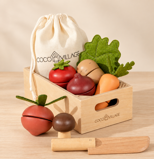 Coco Village Wooden Vegetables Playset