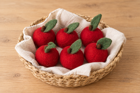 Felted Apples - 6pk