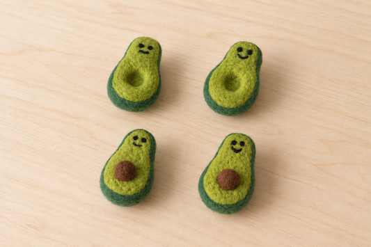 Felted Avocados - 4pk