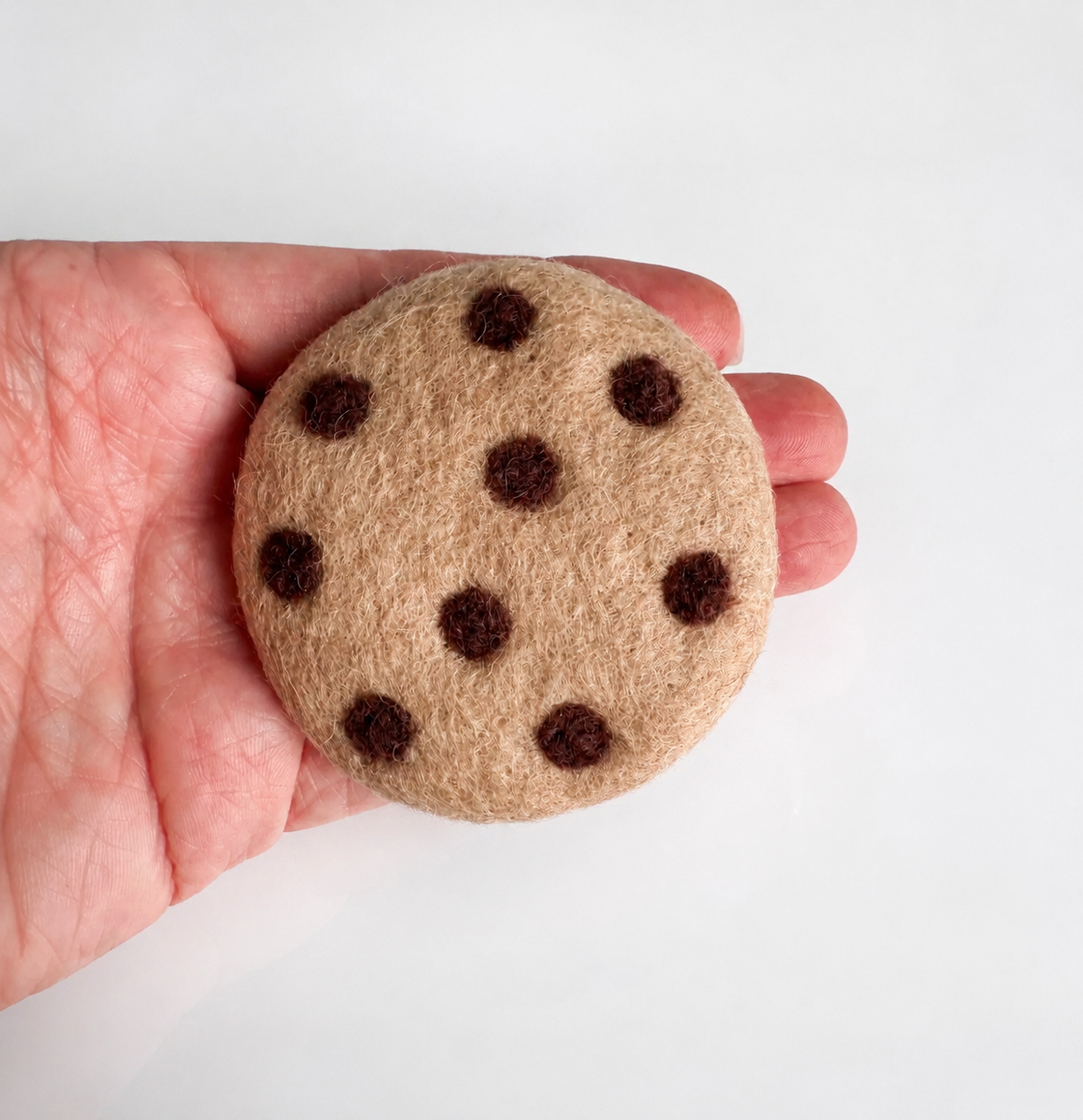 Felted Chocolate Chip Cookies - 3pk