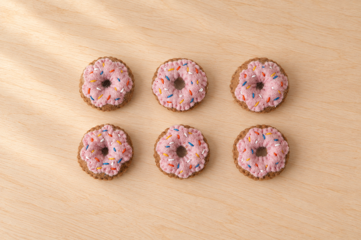 Felted Donuts - 6pk