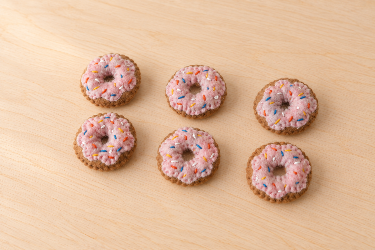 Felted Donuts - 6pk