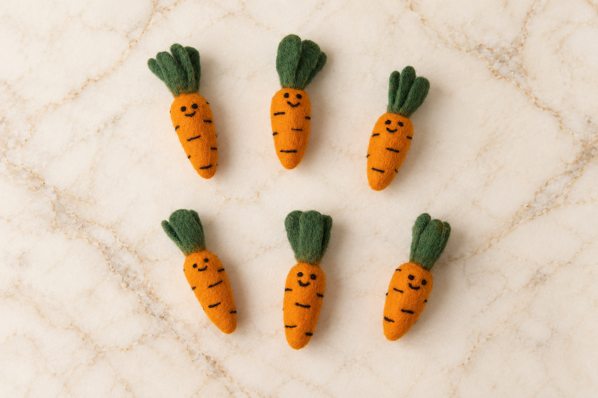 Felted Carrots - Multiple Styles